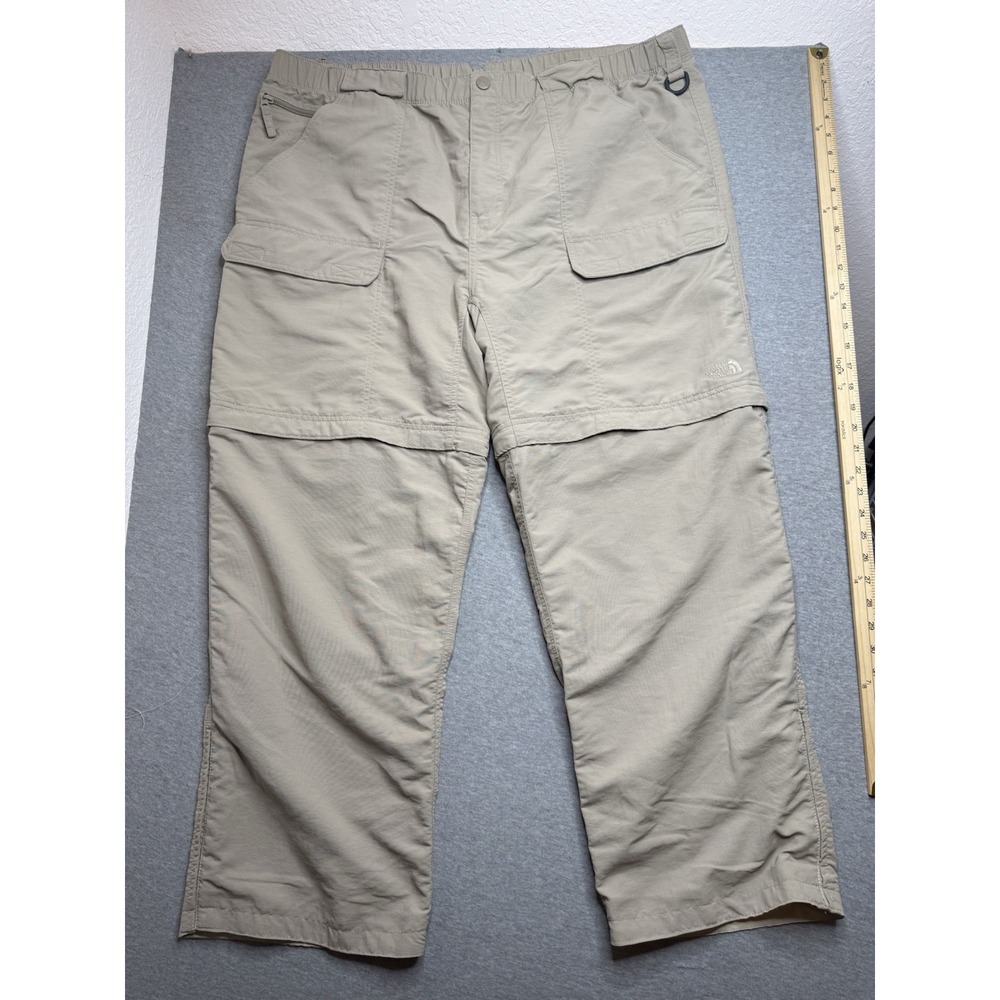 North Face Paramount Peak Active Convertable Cargo Pants Mens XXL Khaki